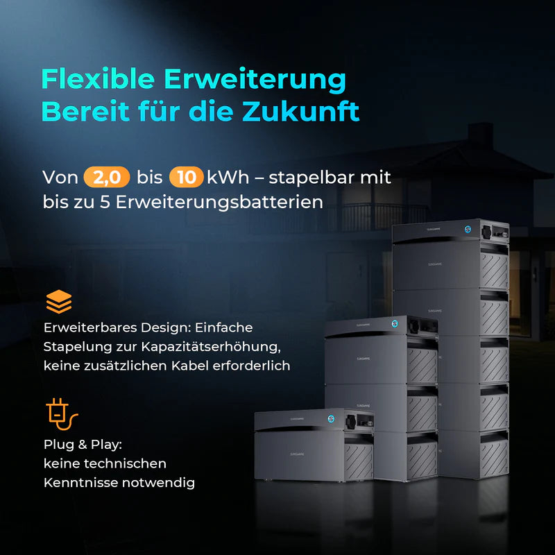 Glory 2,0kWh + 4 x 200W Ray Solarmodule